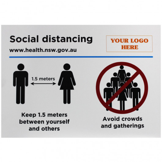 Printed Social Distancing Signs